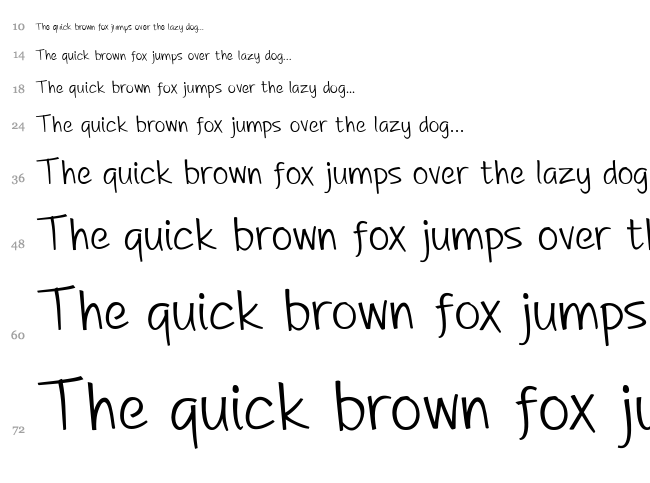 DHF A Great Happiness font waterfall
